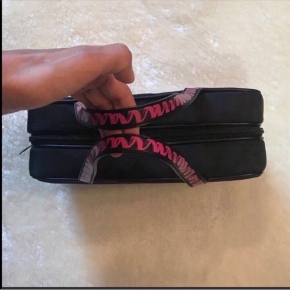 Victoria's Secret Pink Stripe Jetsetter Make up Cosmetic Hanging Travel … - Picture 4 of 6